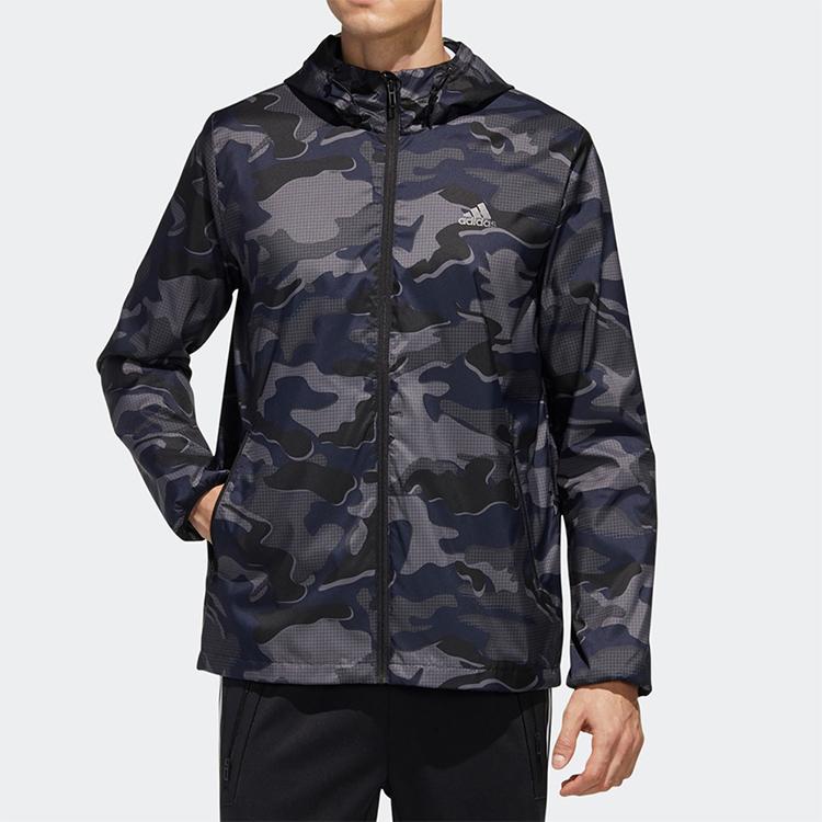 adidas Куртки Мужские Черные С Капюшоном Умеренные Другие GF3967