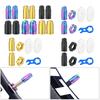 Titanium Alloys Bike Tire Caps Air Dust Covers Bike Valves Stem Caps Cycling Tire Air Valves Caps Easy To Install