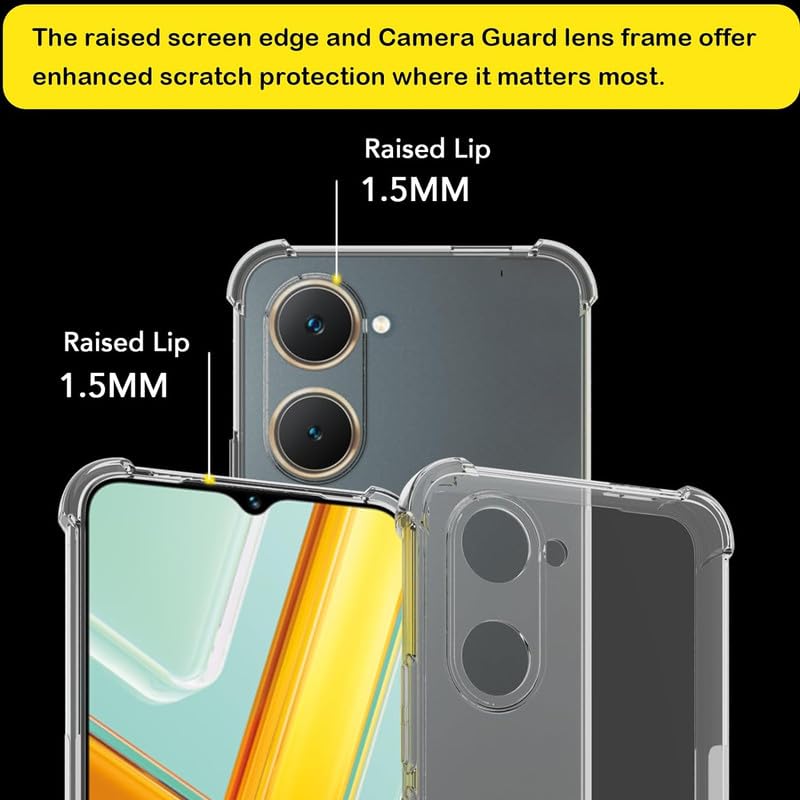 Airbag Shockproof TPU Case for VIVO Y03 Y18 Y18e Y28 Y28S Y38 5G Y17S Y27 Y27S Y02 Y77 Protective Cover Clear Capa Fundas Coque