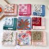 Flower Floral Print Scarves Kerchief Bandanas 55cm Headscarf Hair Ribbon Accessories  for Women