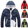 Men's Hooded Cotton Padded Jacket Men's Extra Thick Warm Short Cotton Padded Jacket