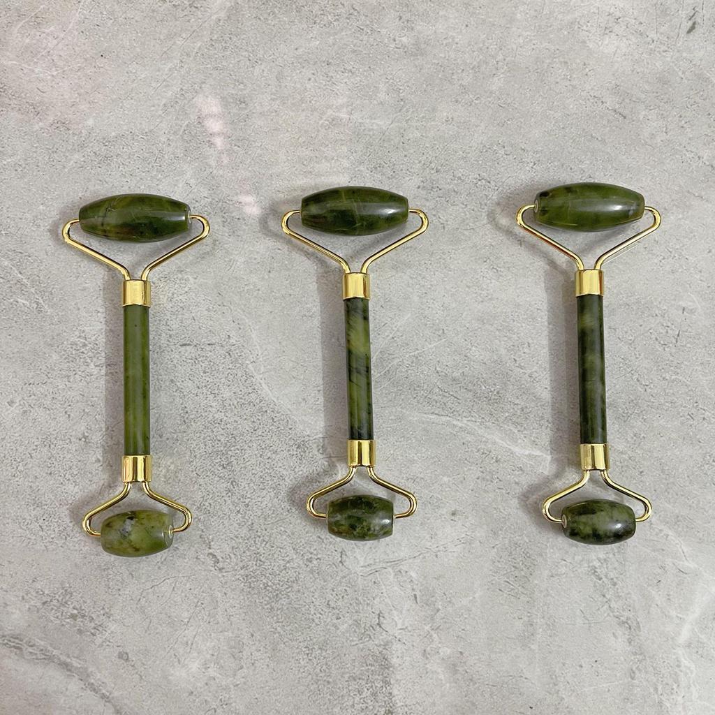 Массажер для красоты Xiuyan Jade и набор роликов из розового кварца с кристальной скребковой пластиной в подарочной коробке