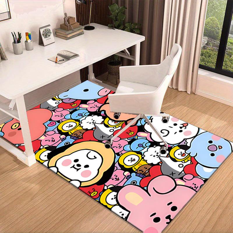 Colorful Cartoon kpop Carpet, Chair Rug,Rug for Office Bedroom living rooms, Doormat decor Fan Gift Christmas Gift