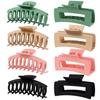 Customization Plastic Square Hair Clips Fashion Women Hair Claw Clip Pink Hairgrips Acrylic Matte Hair Claws Sets