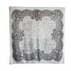 NINA SOLOR Romantic Lace Silk Wool Square Scarf