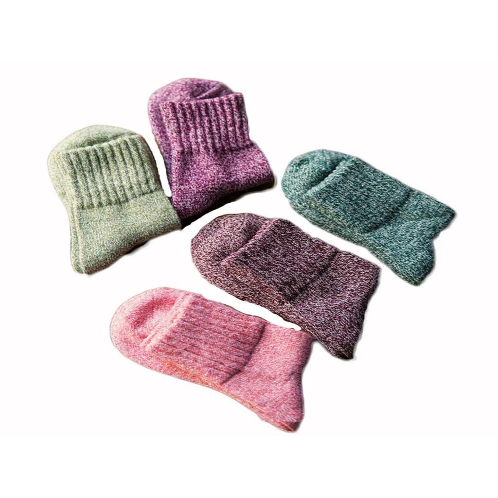 5 Pairs Of Women's Thick Socks Casual Winter Socks Carpet Socks