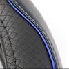Microfiber Leather Car Medium Steering Wheel Cover,Universal Car Wheel Cover,Breathable Wheel Cover,Anti-Slip Full Surround,Sports Style Steering