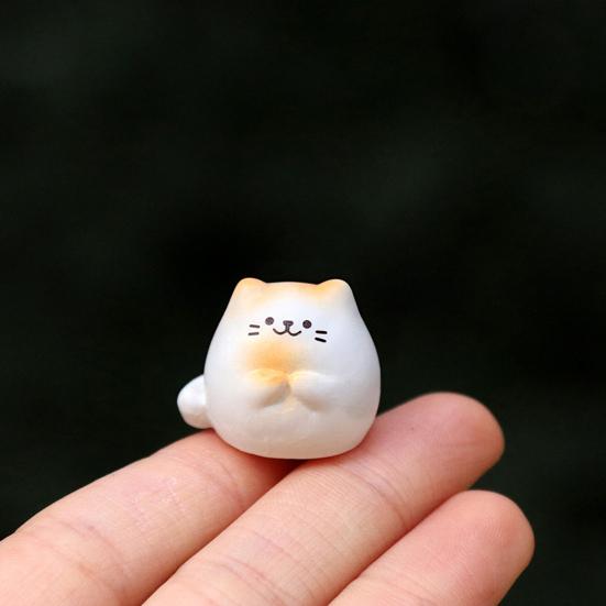 Миниатюрная фигурка кошки из смолы Yousheng, милые модели животных-кошек, миниатюрные украшения для топпера торта, микро-ландшафта, кукольного домика, сада, дома, стола