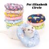 Pet Cat E-Collar Recovery Cone Protection Elizabeth Collar Adjustable Cotton Blends Collar Printed Elizabeth Circle for Cat