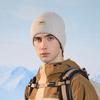Winter Warm Wool Hat Men's Outdoor Fleece Cold-Proof Ear Protection Hat Big Head Knitted Hat