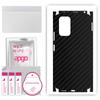 apgo Protective Skin Sticker for the Back+sides Compatible with Xiaomi Redmi Note 10 Pro Max, Full Wrap Film, Foil, Vinyl - Pattern Carbon Black