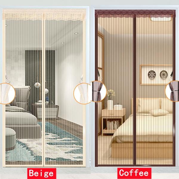 Антимоскитные насекомые, мухи, жуки, дверные шторы, сильный магнитный экран, портативная магнитная сетка, москитная сетка, автоматическое закрытие двери для домашнего летнего использования