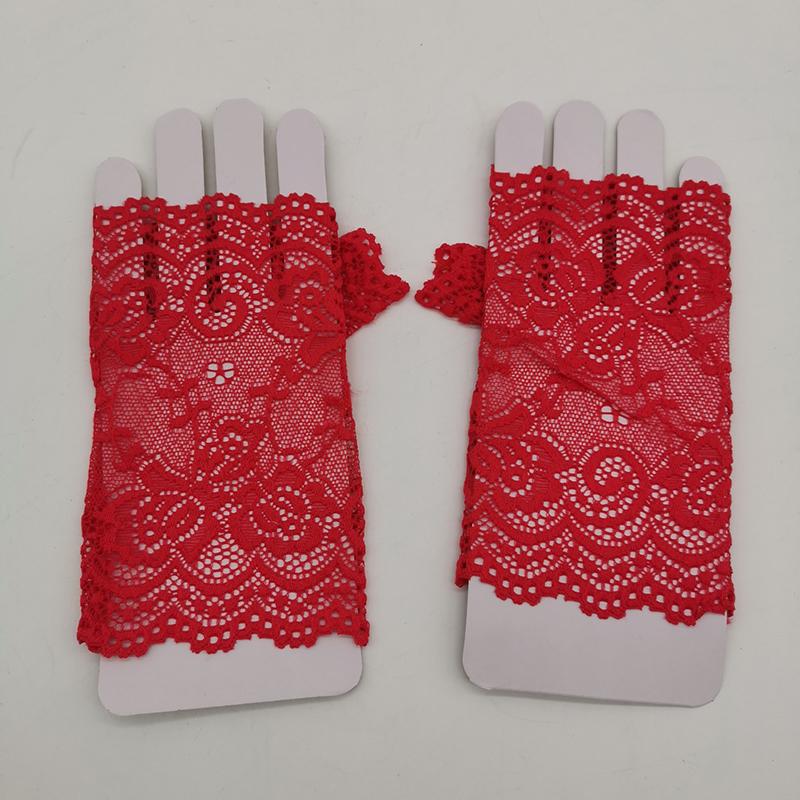 Женские солнцезащитные перчатки для улицы, кружевные перчатки с защитой от УФ-излучения, варежки для езды на велосипеде, модные солнцезащитные перчатки на лето, сексуальные, 1 пара