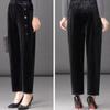 Шикарные осенне-зимние винтажные вельветовые брюки, новые повседневные теплые длинные брюки с высокой талией, ретро-брюки до щиколотки в уличном стиле