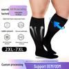 Cross-Border Plus Size Compression Sport Socks - High Elasticity for Obesity