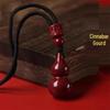 Cinnabar Gourd Pendant Necklace for Men and Women: Unique Benmingnian Jewelry Gift and Hanging Ornament.