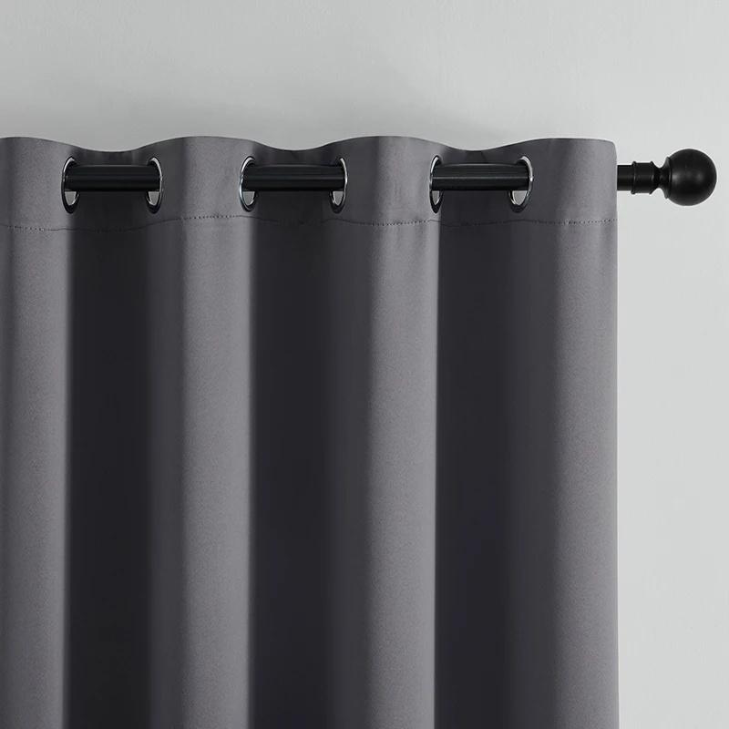 1 шт. однотонные затемняющие шторы с высокой степенью затемнения для спальни, занавески на окна с крючком, солнцезащитные шторы для балкона, перегородки для гостиной, занавески для уединения