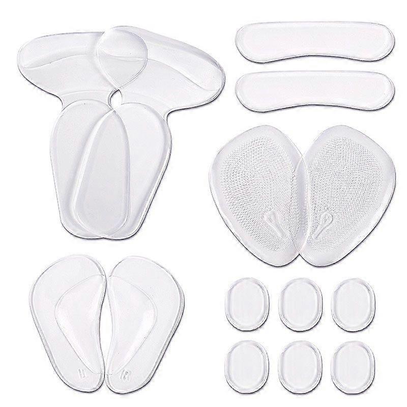 Heel Grips High Heel Cushion Women's Silicone Shoe Pad Liners Cushions Gel Shoe Inserts for Too Big Shoes Foot Insoles,Lilaris