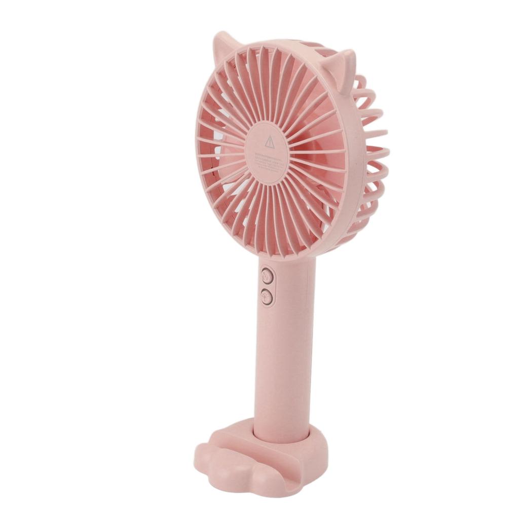 Hand Held Fan Portable USB Rechargeable Cute 3 Speed Wind Regulable ABS PC Battery Operated Fan for