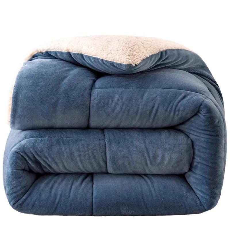 2024 Lambskin Quilt - Thick & Warm, 10 Lb Winter Quilt Core for Dormitory, Single Bed, Autumn/Winter Use