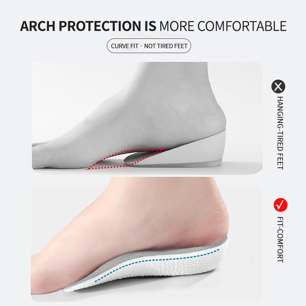 1Pair Sports Shock-absorbing Height-enhancing Insoles