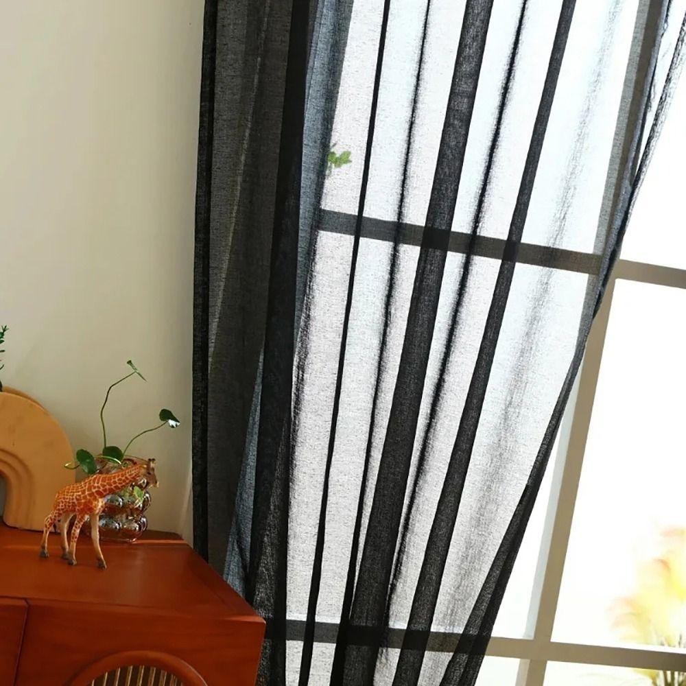 1/2 шт. Тюлевая панель Вуаль Прозрачная штора Дверная драпировка Занавески Декор гостиной спальни кухни