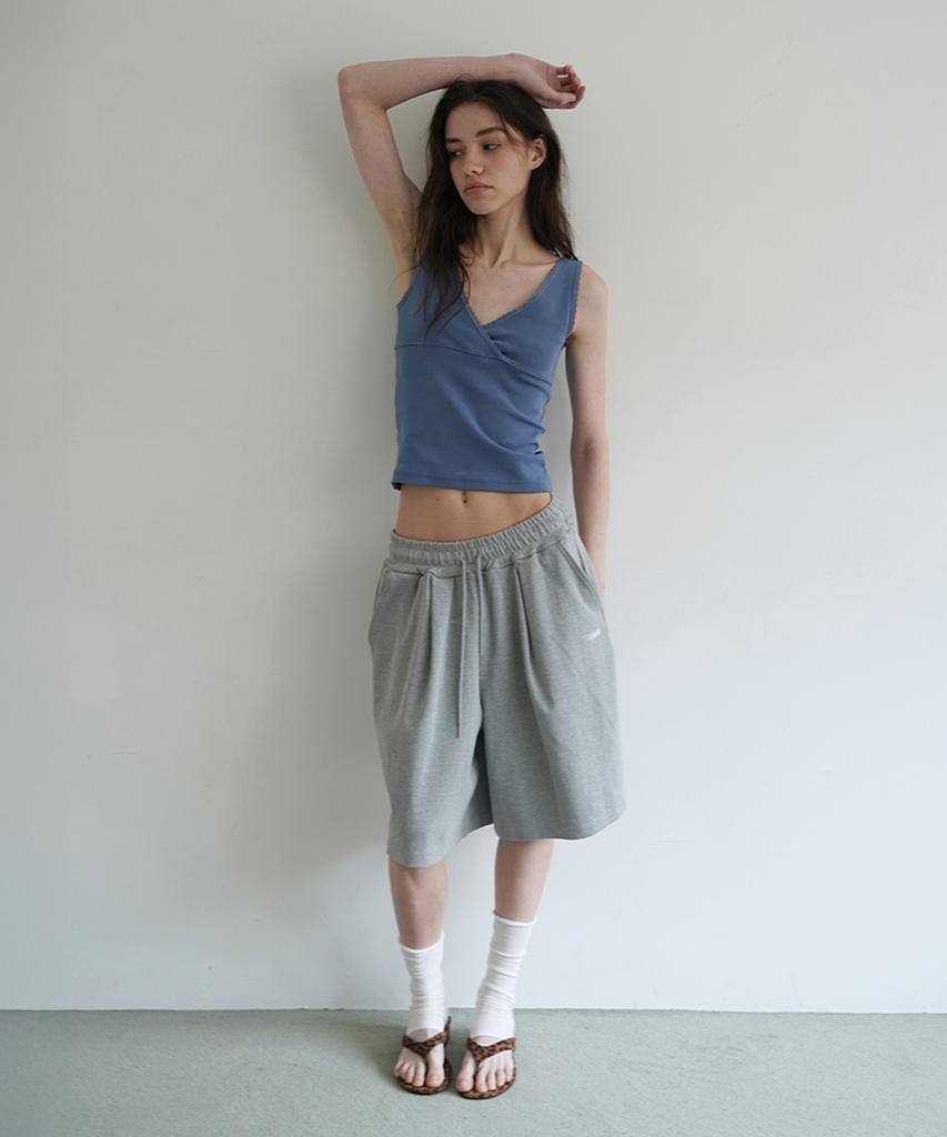 WITHOUT SUMMER Cozy Sweat Shorts_Gray