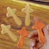 5Pcs Wooden Holding Cross Hand Held Prayer Decorative Palm Pocket Crosses for Shelf Meditation