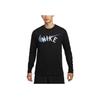 Dri-Fit Quick-Dry Crew Neck Long Sleeve Training T-Shirt Men Tops Black HF6133-010