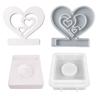 Hollow Flame Candlesticks Resins Moulds Lotus Candle Holder Silicone Molds DIY Heart Castings Moulds Home Decorations