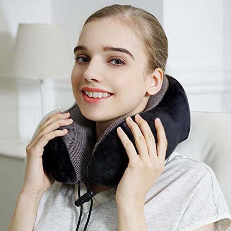 Memory Foam Travel Pillow U-Shaped Neck Support Airplane Car Office Hotel Portable Comfort