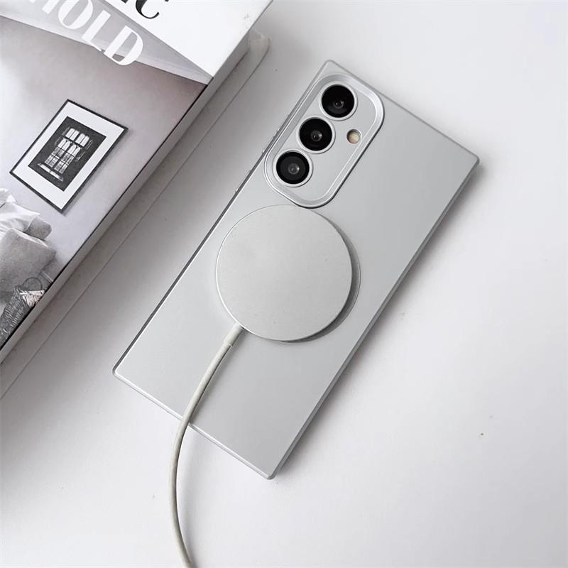 Подходит для чехла для мобильного телефона Samsung S24 Ultra Защита от падений S23 Силиконовый с ощущением кожи S22plus Магнитная адсорбция Полная защита Чехол 21