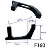 160mm Road Bike Brake Adapter: Flat Mount to Direct Mount Hydraulic Disc for Front/Rear