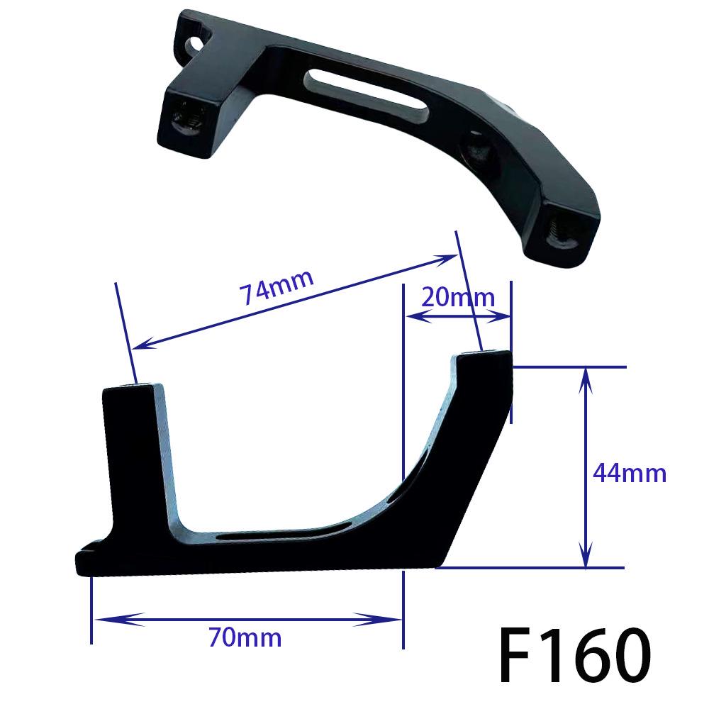 160mm Road Bike Brake Adapter: Flat Mount to Direct Mount Hydraulic Disc for Front/Rear