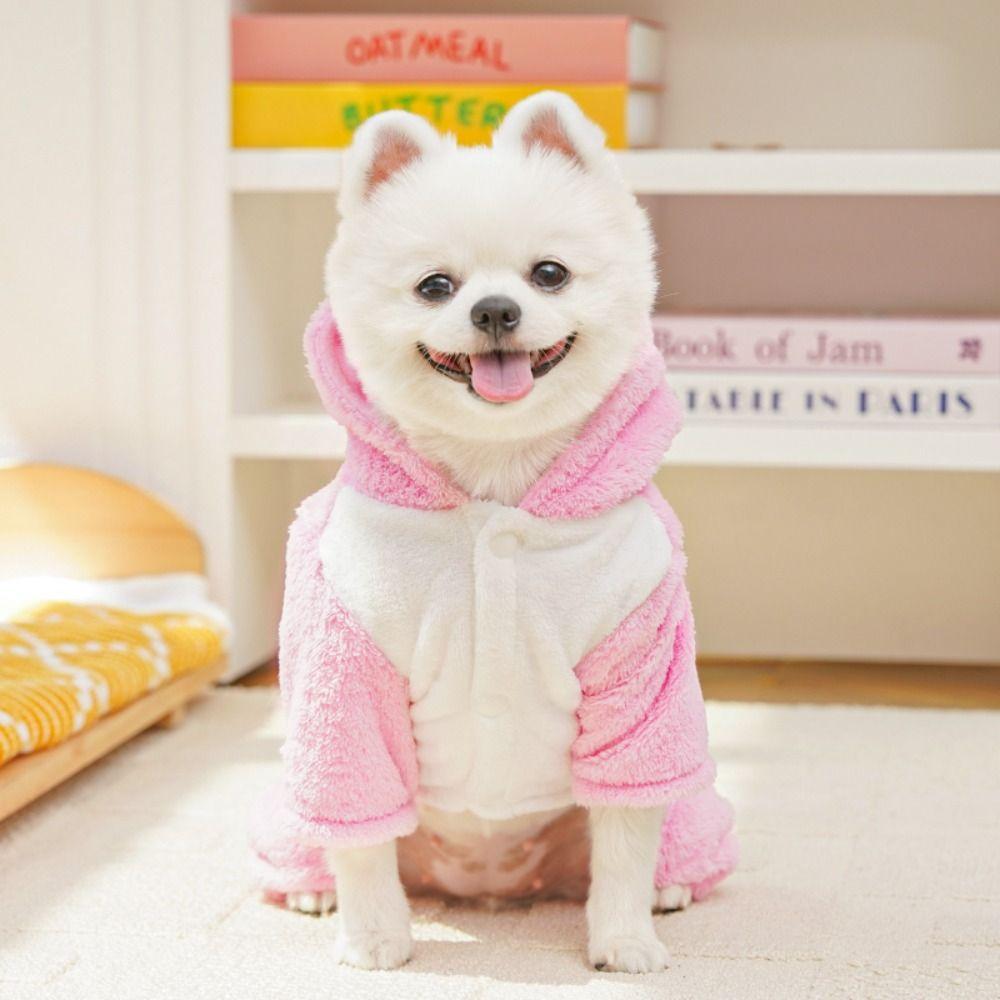 Warm Puppy Cat Clothing Cartoon Dinosaur Dog Pullover Hoodie Kawaii Winter Pet Clothes Small Dogs