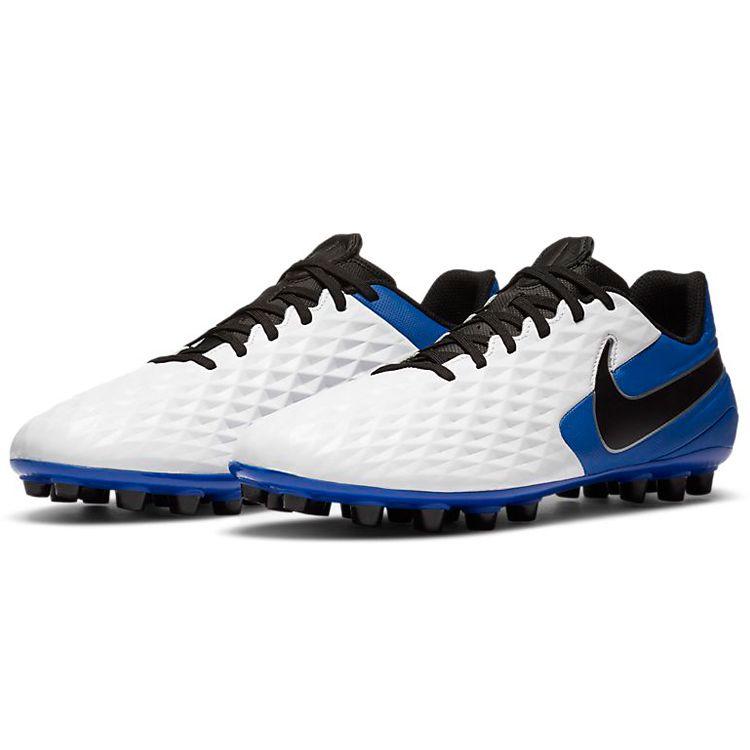 Nike Tiempo Legend 8 Academy Удобные Универсальные Бутсы AG Мужские Бутсы Бело-синие AT6012-104