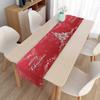 Настольный флаг, дорожка для стола, рождественские украшения, льняная дорожка для стола, устойчивая к пятнам рождественская скатерть с принтом