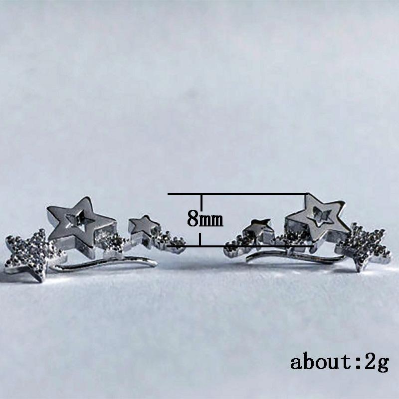 Маленькие свежие серьги-пусеты «Звездный ветер кампуса», Интернет-знаменитость, уличная съемка, простые модные трендовые украшения для ушей