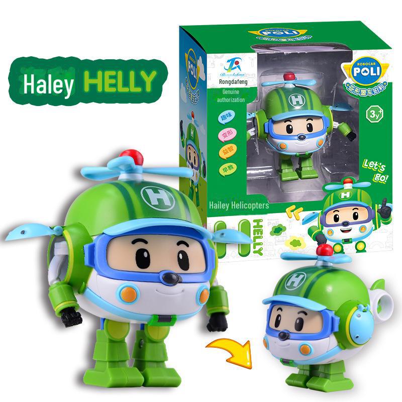 Большой игрушечный набор полицейской машины-робота POLI POLI для детей