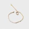 Odds&ends Pearl Line Bracelet (gold)