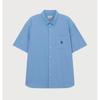 Covernot C Logo Pigment Oxford Half Shirt B1 Co2502ss31 Bl Lm Iv Lp