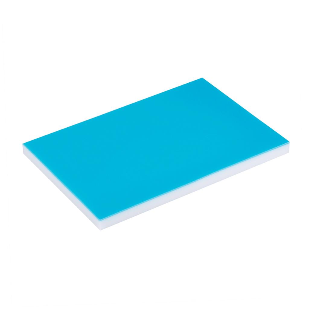 Colored Sandwich Rubber Stamp Carving Block for DIY Stamp(blue White)