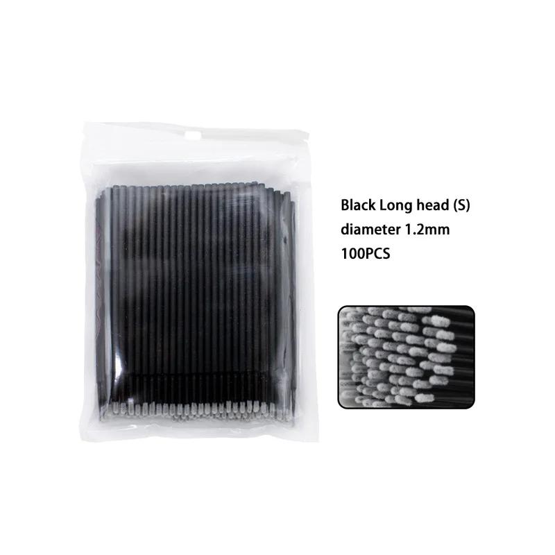 100 шт. Одноразовые ватные палочки Инструменты для наращивания ресниц Аппликатор для туши Кисть для наращивания ресниц Аппликатор для макияжа Инструмент для удаления