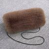 1Pc Keep Warm Two-Sided Faux Fur Halter Thickening Plush Hand Warmer Double-deck Plush Fur
