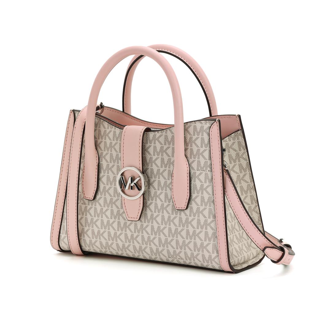 New MICHAEL KORS Gabby Polyester Handbag, Shoulder Bag, Crossbody Bag Small Women's Gray & Pink 35S3S5GS5B-640