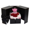 Romantic Rose and Cute Bear Decorative Gift Box Luxury Jewelry Box Valentine's Day Mother's Day Birthday Anniversary Gift Box