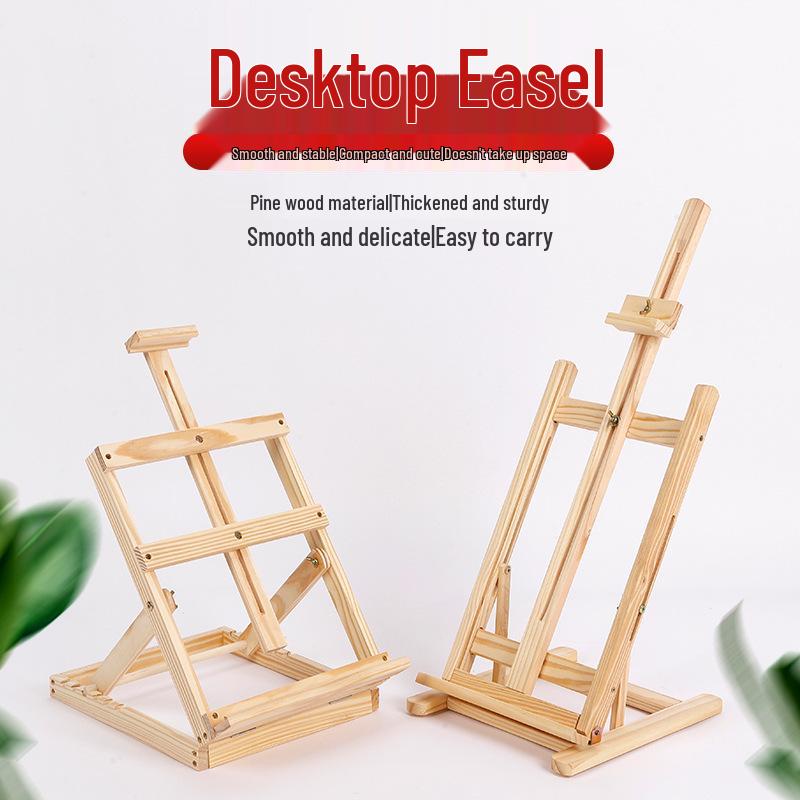 Foldable Wooden Tabletop Easel & Art Set for Kids