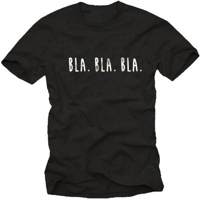 Мужской BLA. БЛА. БЛА. Смешная футболка с черным принтом - Крутой цитата подарок для него