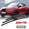 1set Front & Rear Windshield Wiper Blades Windscreen Wipers For Nissan Juke F16 2019-2023 2020 2021 2022 Accessories