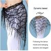 Shiny Sequins Belly Dance Hip Scarf Triangular Dancer Skirt Dance Belt Belly Dance Belt  For Girl